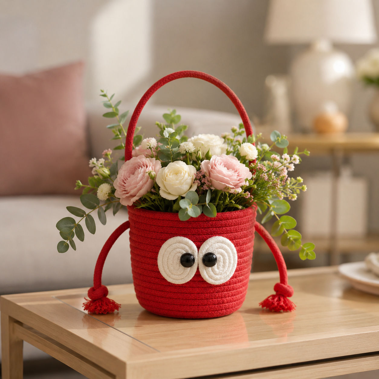 Cartoon Cotton Basket: Eco-Friendly Storage Solution
